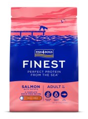 FISH4DOGS Granule veľké pre dospelých psov Finest losos s zemiakmi 1+ -  1,5 kg