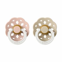Bibs Boheme cumlíky z prírodného kaučuku vel.2, 2 ks - Nočná Blush / Vanilla
