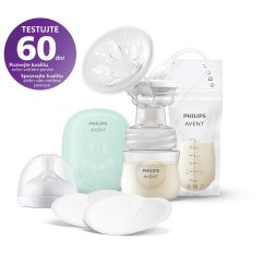 Philips AVENT Odsávačka materského mlieka elektrická sada Essential SCD323/20 - Odsávačka SCD323/20