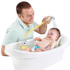 YOOKIDOO Detská sprcha slon - Šedožltá