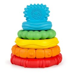BABY EINSTEIN Kousátko stohovací 2v1 Stack&Teethe™ 0m+ - Kousátko stohovací 2v1 Stack&Teethe™ 0m+