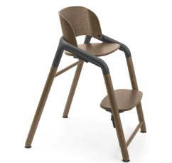 BUGABOO Giraffe rastúca stolička - teplé drevo/sivé