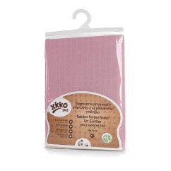 KIKKO Bambusové prestieradlo s gumou XKKO BMB 50x70cm - Baby Pink