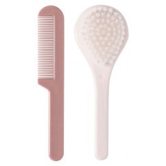 LUMA Detský hrebeň a kefa - Nylon Blossom Pink.