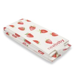 NEW BABY Cestovná podložka BASIC - Strawberry