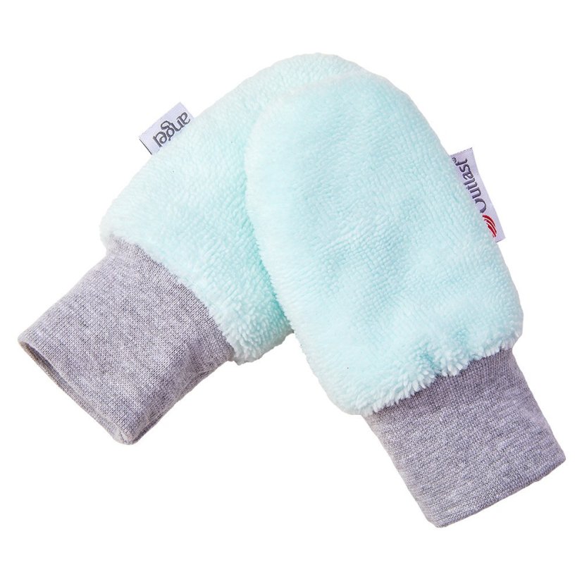 LITTLE ANGEL Rukavice bez palce MAZLÍK BAMBUS Outlast® - sv. mint  Veľkosť. 1.