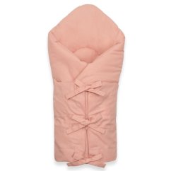 NEW BABY Klasická šněrovací zavinovačka - starorůžová