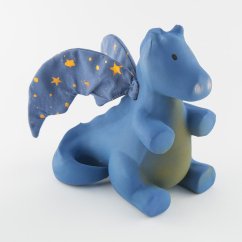 Tikiri rozprávkový drak z prírodného kaučukového gumy - Tmavý.