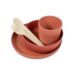 BO JUNGLE Jedálenská sada CPLA 5ks - Jedálenská sada CPLA 5ks Terracotta