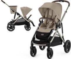 CYBEX Gold GAZELLE S Športový/súrodenecký kočík - Almond Beige | béžový