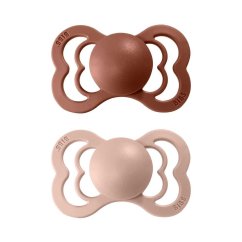 Bibs Supreme Cumlíky vel.2 z prírodného kaučuku 2 ks - Woodchuck / Blush
