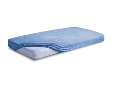 Prostěradlo Maceshka Froté 140x70cm - 25 tmavo modrá, VÝPREDAJ.