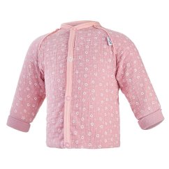 LITTLE ANGEL Kabátik podšitý Outlast® - staroružová kytičky/sv.broskvová - vel. 62