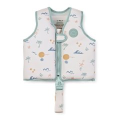 SARO BABY Plavecká neoprenová vesta s UV ochranou - 3-6r Good Vibes
