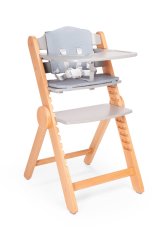 KIDNORT Jedálenská stolička Drömmer Unique - prírodná šedá