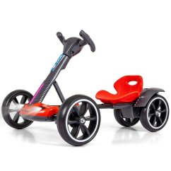 MILLY MALLY Elektrická motokára s diaľkovým ovládaním a LED efektmi GOKART BOLT - red