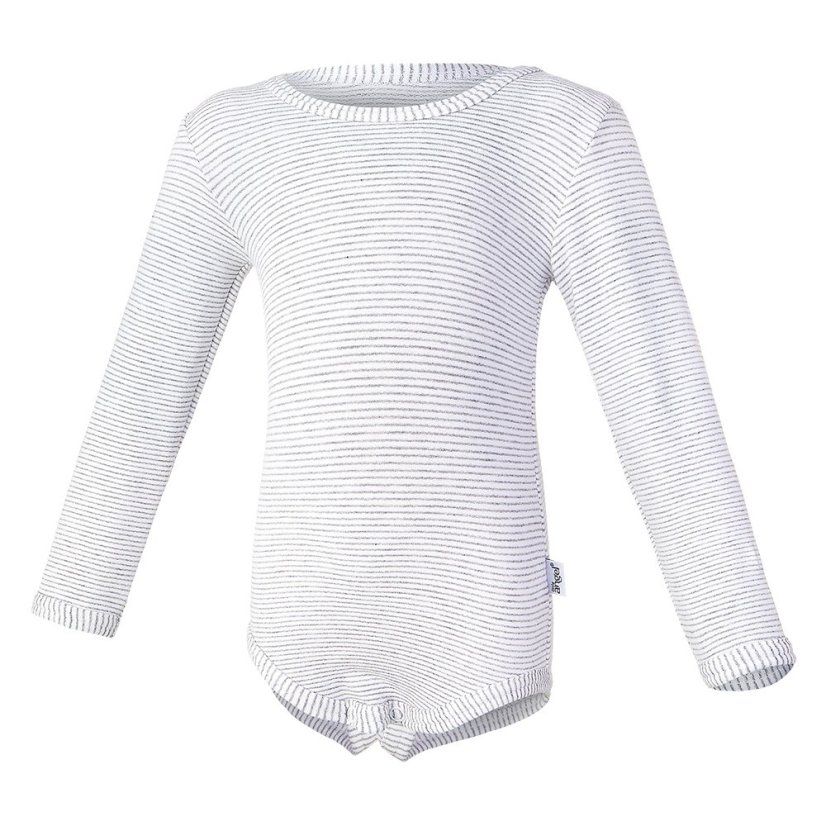 Body smyk DR Outlast® - pruh bílošedý melír - Veľkosť: 74