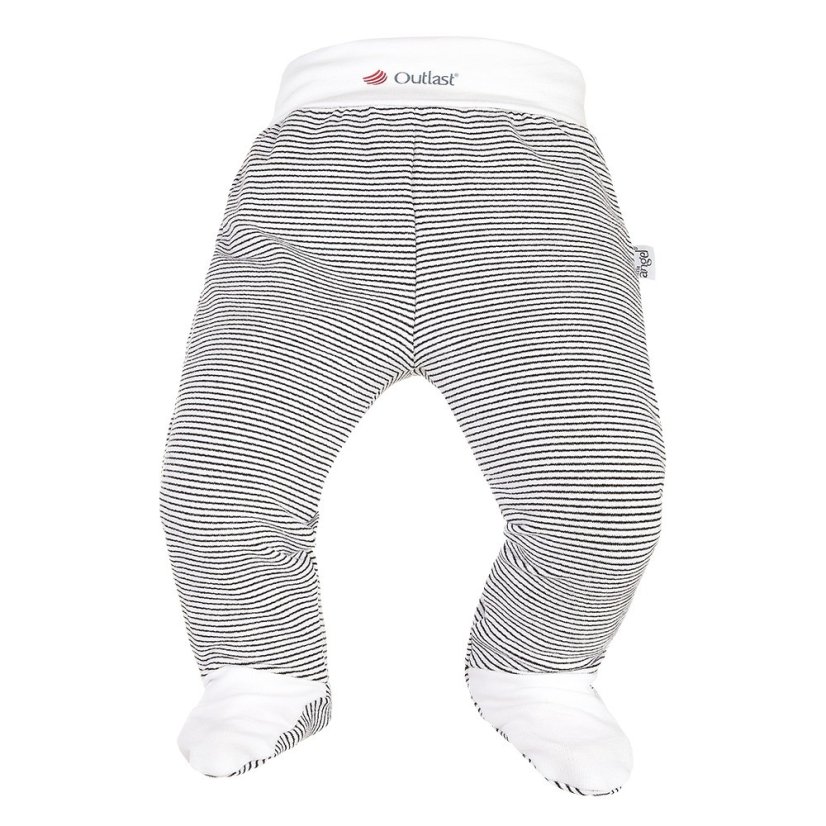 LITTLE ANGEL Polodupačky smyk Outlast® - pruh bíločerný - Veľkosť: 56
