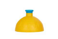 Zdravá lahev Víčko komplet - Víčko tmavě žlté/zátka modrá fluo.