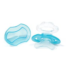 Masážne silikónové hryzátko babyono 1008 - modré