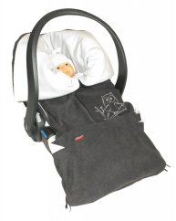 Fusak 2v1 FANDA - Fusak 2v1 FANDA svetlo šedá + aqua