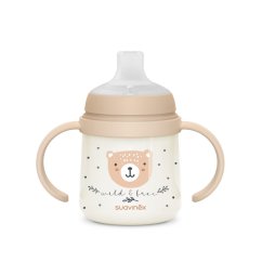 SUAVINEX Prvá fľaša s uškami WILD & FREE 150 ml - hnedá