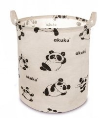 AKUKU Skládací koš na hračky - Koš Panda