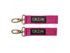 Úchyty Cik Cak s mosadznou karabinou - Vínová.