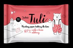 LUBA Tuli detský vlhčený toaletný papier s 97 % vody a kyselinou mliečnou 50 ks - LUBA Tuli detský vlhčený toaletný papier s 97 % vody a kyselinou mliečnou 50 ks.