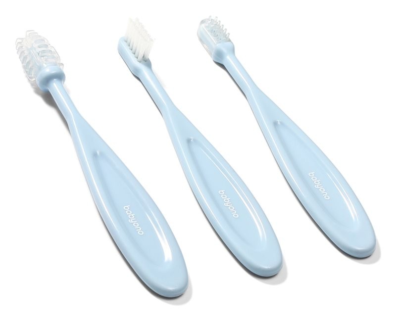 Sada kartáčikov na zúbky babyono - modrá.
