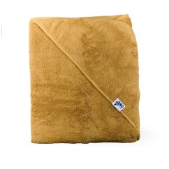 XKKO BIO bavlnená froté osuška s kapucňou Organic 90x90 - Honey Mustard.