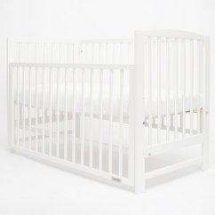 NEW BABY Detská postieľka LILLY so stahovacou bočnicou - biela