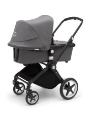 BUGABOO Lynx complete Kombinovaný kočárek - BLACK/GREY MELANGE-GREY MELANGE.