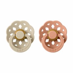 Bibs Boheme Dudlíky z prírodného kaučuku vel.1 - Vanilla / Peach.