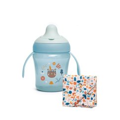 SUAVINEX-Nerozlitný hrníček FOREST 200 ml - modrá