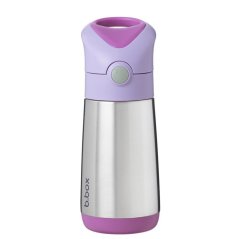 B.BOX Termoska na pitie s brčkom 350 ml - sugar plum