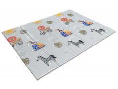 TAF TOYS Hracia deka penová 150x200 cm + kartičky na označenie veku - Savana