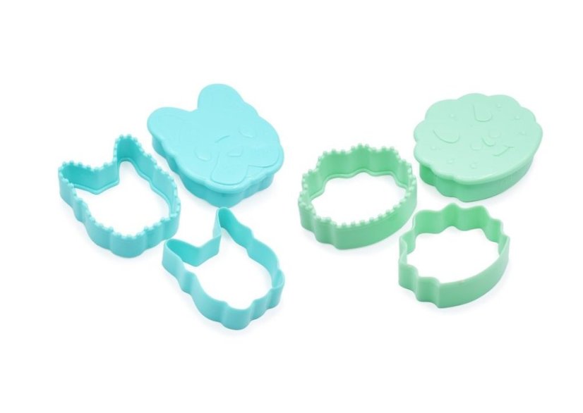 MELII Vykrajovátko na sendviče 3v1, 2 ks - 2 ks - buldoček/ dinosaur