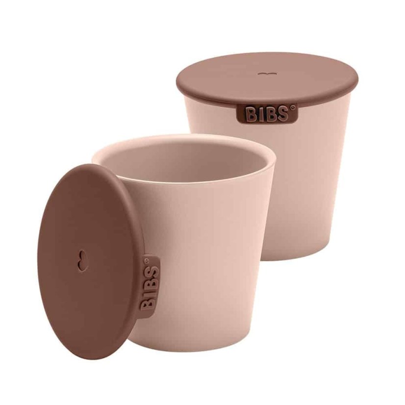 BIBS hrnčeky s viečkom - 2 ks - Blush 125 ml.