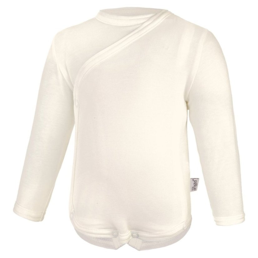 LITTLE ANGEL Body tenké zavinovací DR Outlast® - Bílá káva vel. 56