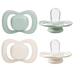 B.BOX Silikónové cumlíky 0-6m, 2ks - šalvia/vanilka