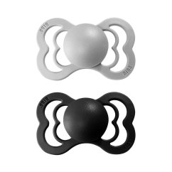 Bibs Supreme Cumlíky vel. 2 zo silikónu 2 ks - Cloud / black