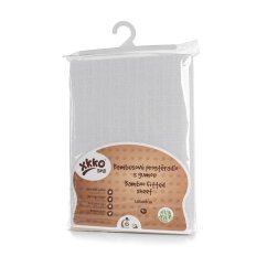 KIKKO Bambusové prestieradlo s gumou XKKO BMB 120x160cm - Biele