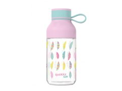 QUOKKA Plastová fľaša Ice Kids s pútkom 430 ml - Perá