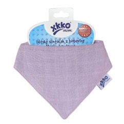 KIKKO Detský slintáček XKKO Organic Staré časy - Ultra Violet.
