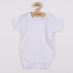NEW BABY Body krátky rukáv Classic - biela vel. 62