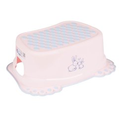TEGA Detské protisklzové stupátko do kúpeľne - Ružové - Bunny