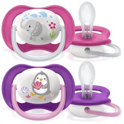 Avent Philips Ultra Air Animals 2 ks - 6-18 m dievča.