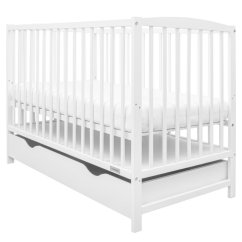 NEW BABY Detská postieľka so šuplíkom LILLY - LILLY biela