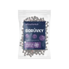 ALLNATURE Mrazené sušené borůvky celé 15 g - Mrazené sušené borůvky celé 15 g